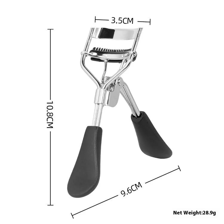 A4 manual eyelash curler with ribbon comb in choice of six colours including black, pink and purple