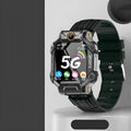 64G Full Netcom video phone watch with dual rotating cameras, 1.4-inch screen, silicone wristband, in black