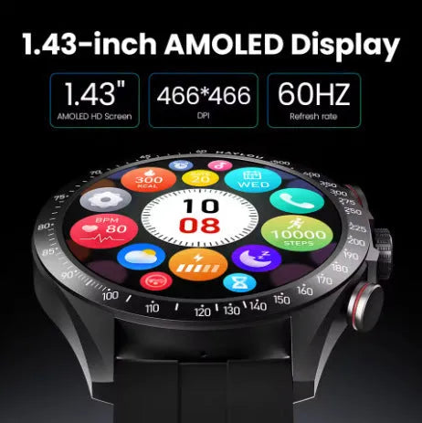 Multi-color silicone wristband smart watch with Bluetooth calling in black silver green brown blue