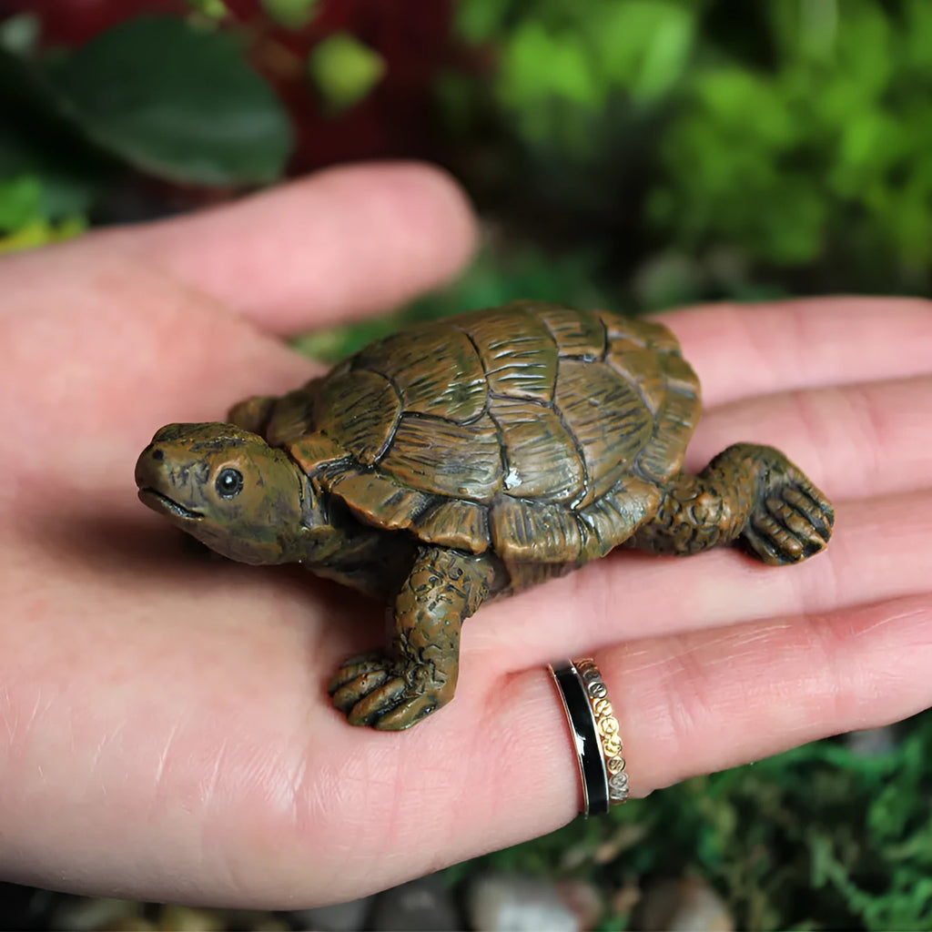 Micro landscape simulation little turtle resin decoration for miniature gardens