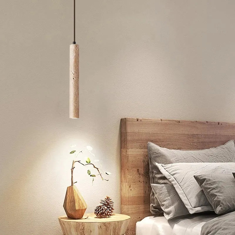 Modern minimalist bedside chandelier long line wall light 28cm single head warm light 3000K