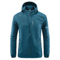 Men's lightweight nylon hooded jacket for summer outdoor wear in multiple colour options