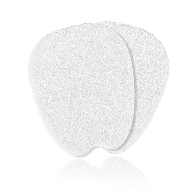 White thin felt shoe tongue stickers for front palm anti-wear protection