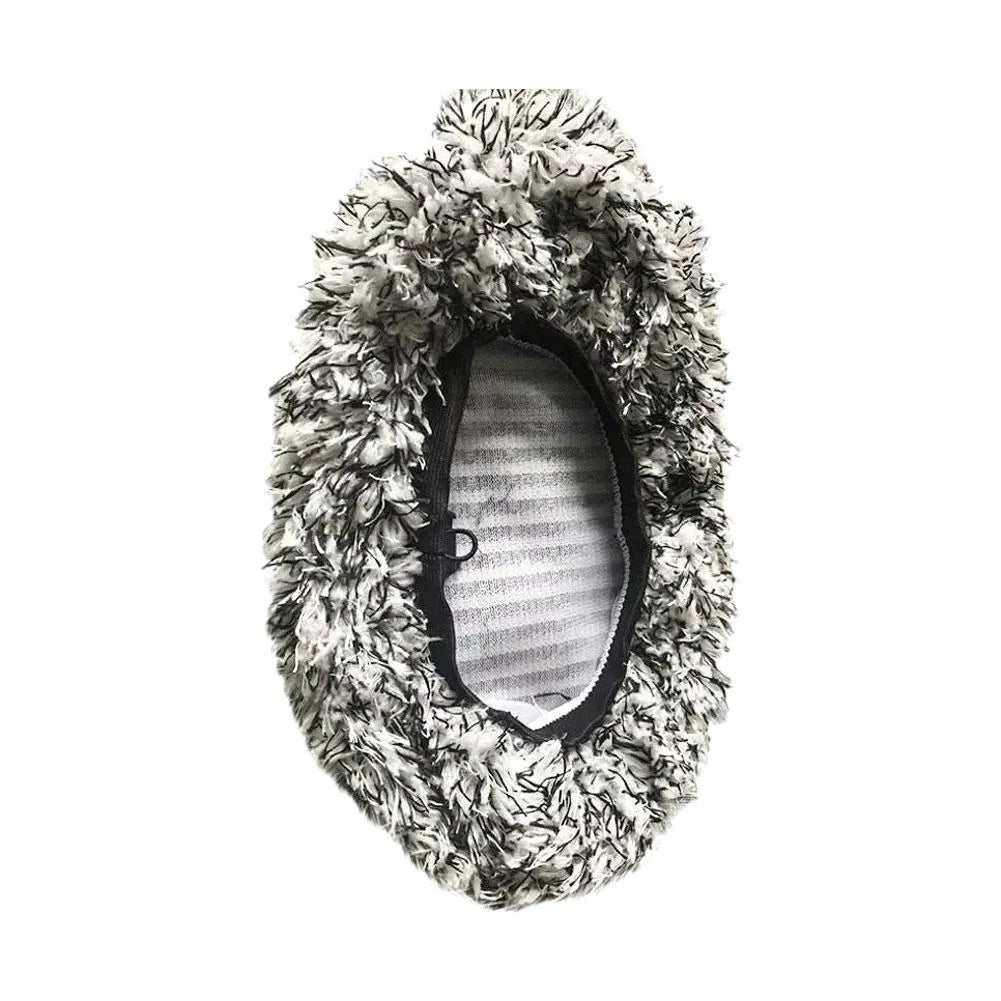 Replacement cloth cover for a car long handle cleaning brush on a plain background.