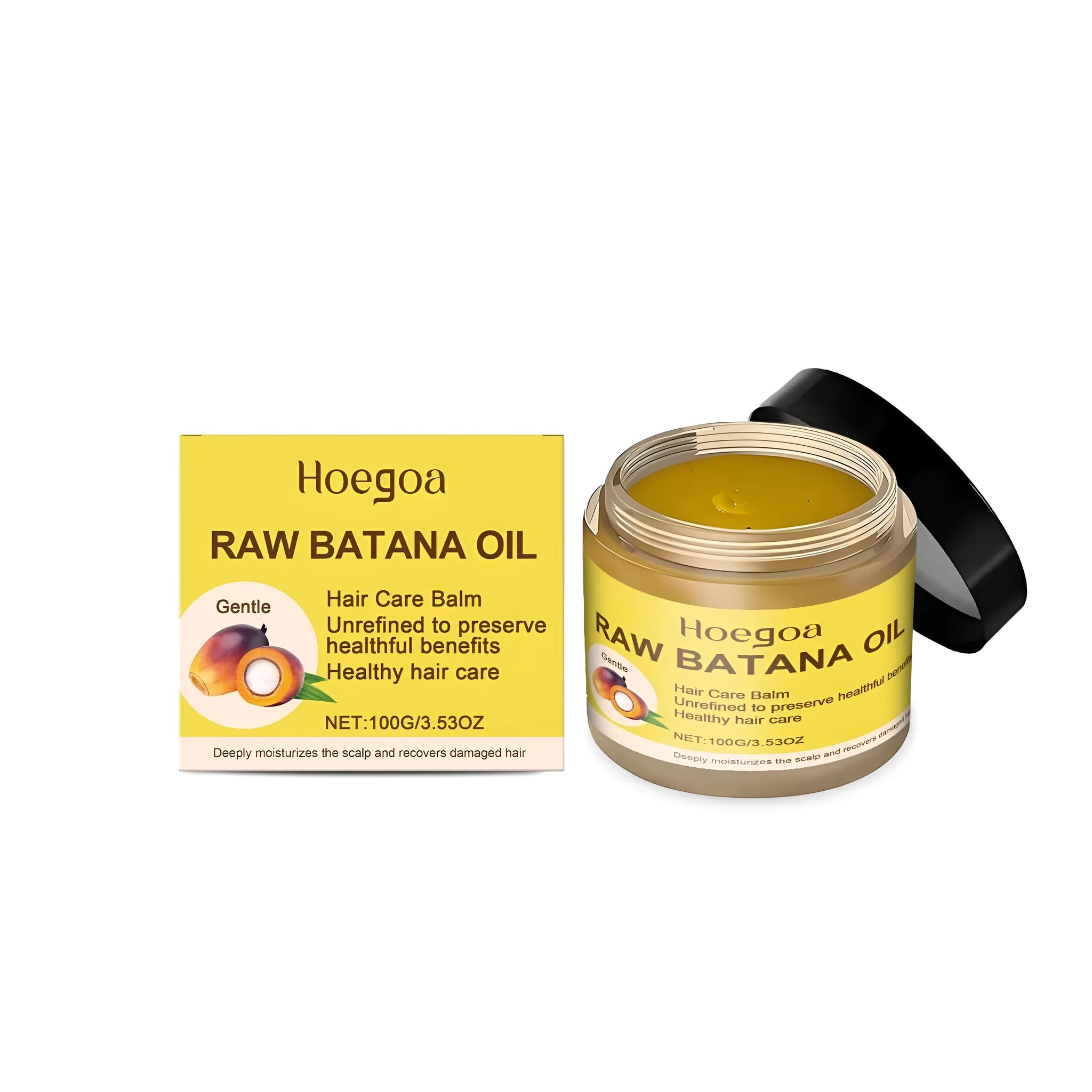 Batana hair growth cream 100g jar with botanical formulation