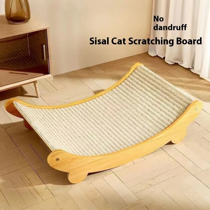 Sisal blanket cat scratch board in pastoral style design