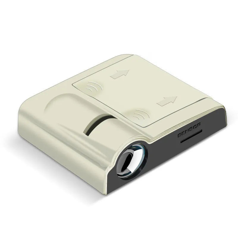 Compact black and beige car decorative projection radium lamp with universal fit for vehicle interiors