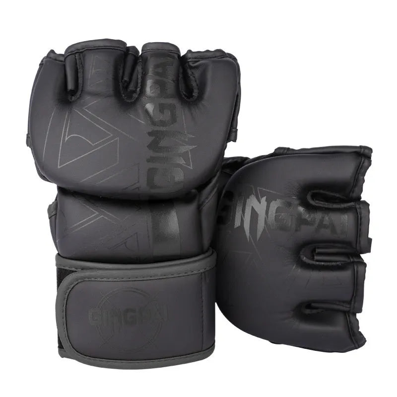 PU leather Sanda training gloves for combat and sandbag work in multiple colour options