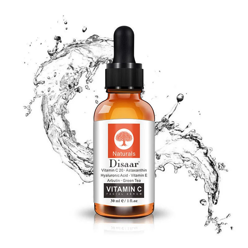 Vitamin C serum 30ml bottle with brightening formula for fading marks and evening skin tone