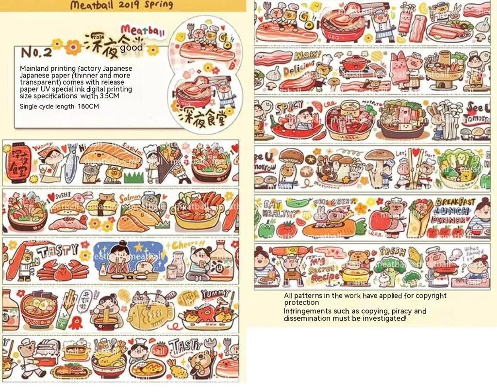 A sheet of cute cartoon character stickers for decorating haemorrhoid tape packaging.