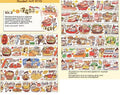 A sheet of cute cartoon character stickers for decorating haemorrhoid tape packaging.