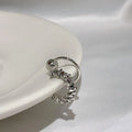 B4710 irregular frosty style ear clip double earrings for women geometric alloy