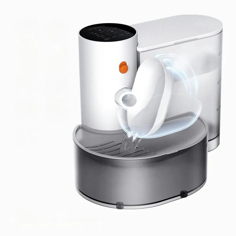 Dump rechargeable cat water fountain with 3L capacity and ABS plastic construction