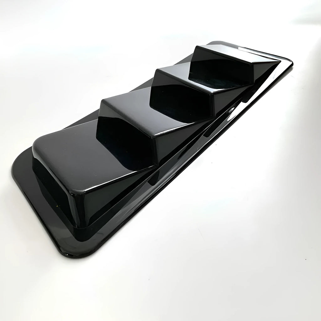 Universal combined modification tuyere exterior decoration for car windshield in bright black PP material