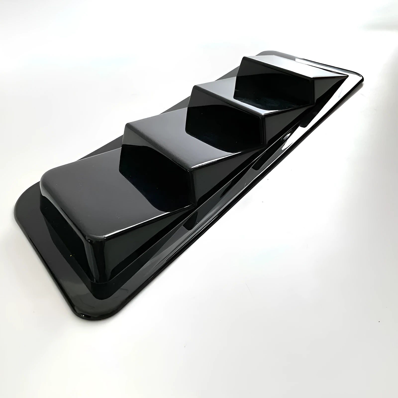 Universal combined modification tuyere exterior decoration for car windshield in bright black PP material