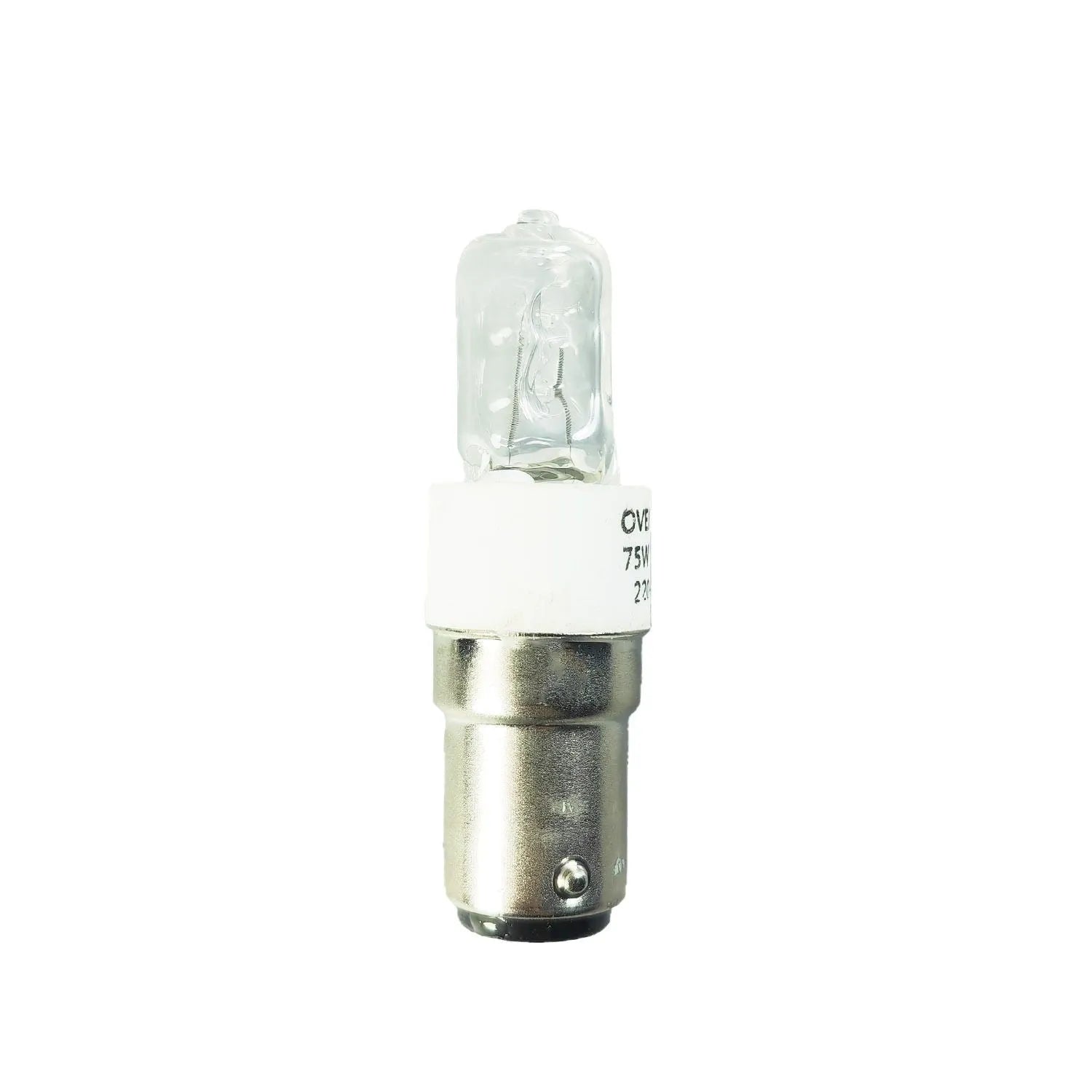 75W 220V BA15D halogen oven lamp with high temperature resistance, 60mm length