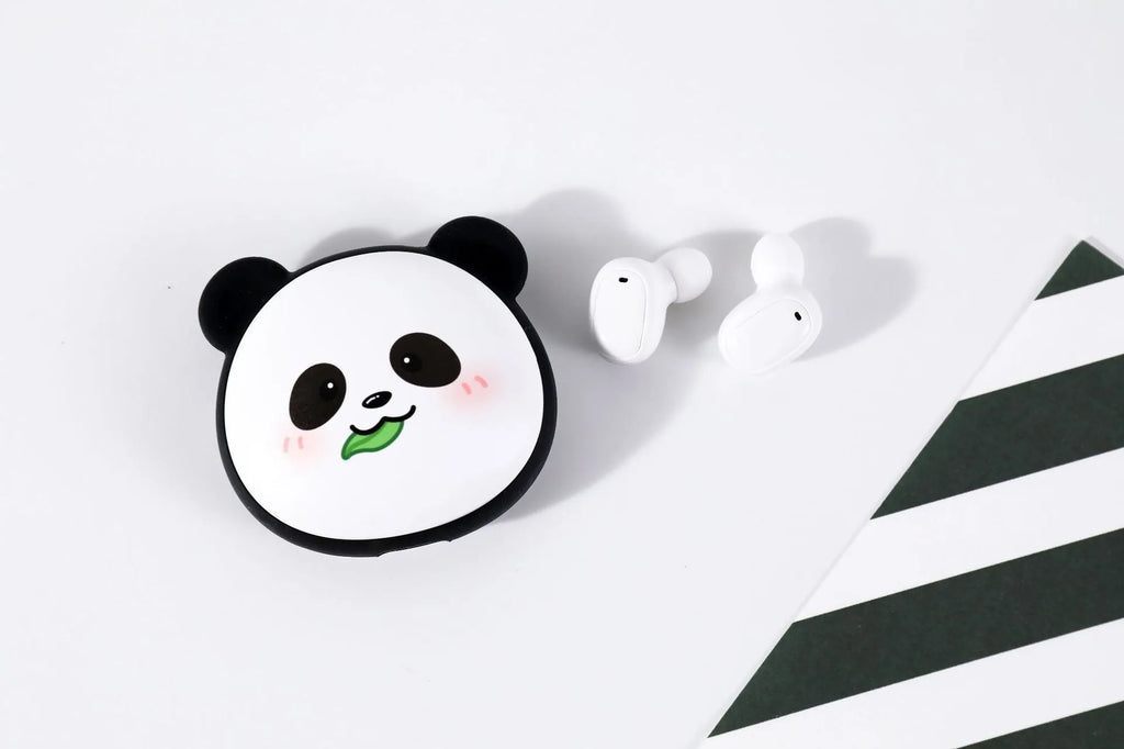 TWS true wireless sports earbud with cartoon style, PC ABS build, and 8+ hour battery life