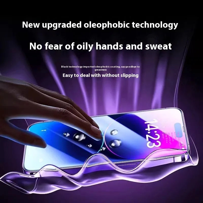 Tempered glass 4K HD anti-peep screen protector for iPhone 16 Pro Max 6.9 inch in dust-free packaging box