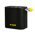 Black portable waterproof Bluetooth speaker with compact dimensions 49.5 x 88.5 x 94.5 mm