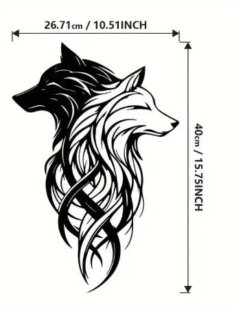 Black iron silhouette animal decoration – metal craft for garden or home (eagle shape shown)