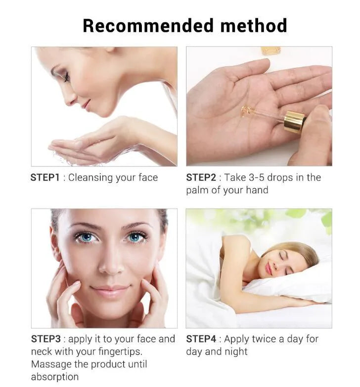 Facial Face Skin Care Hyaluronic Acid Serum 15ml moisturizing essence for dry dull skin anti-aging