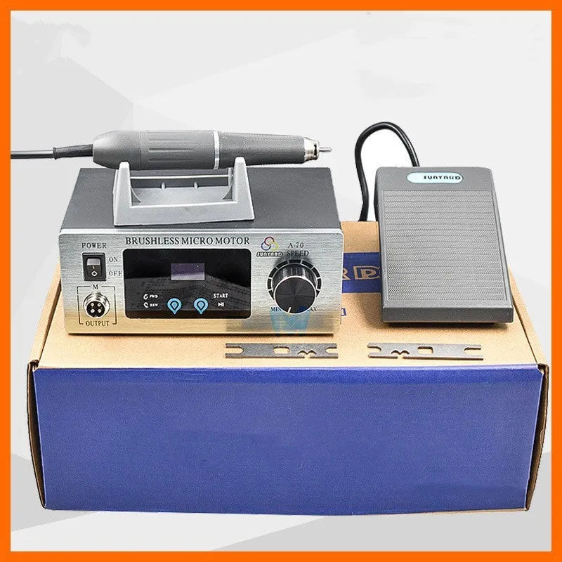 Dental sander touch screen sanding and polishing machine A60 A70 160W with 20x26x8cm size and 4.2kg weight