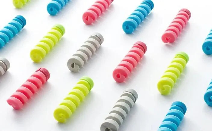 3.5cm plastic cable protector in assorted colours for charging cable strain relief.