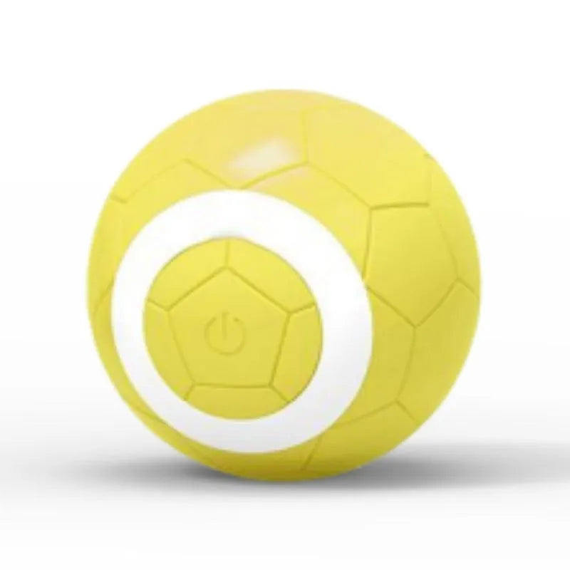 Gravity funny cat electric pet toy ball in rubber, single pack, shown in upgraded pink, yellow or blue