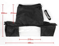 Single lens reflex camera rainproof cover with clear plastic window and zipper closure