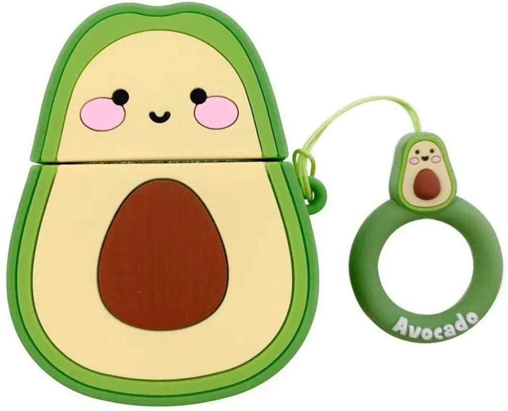 Silicone flip protective case for AirPods 2nd generation with cartoon animal design