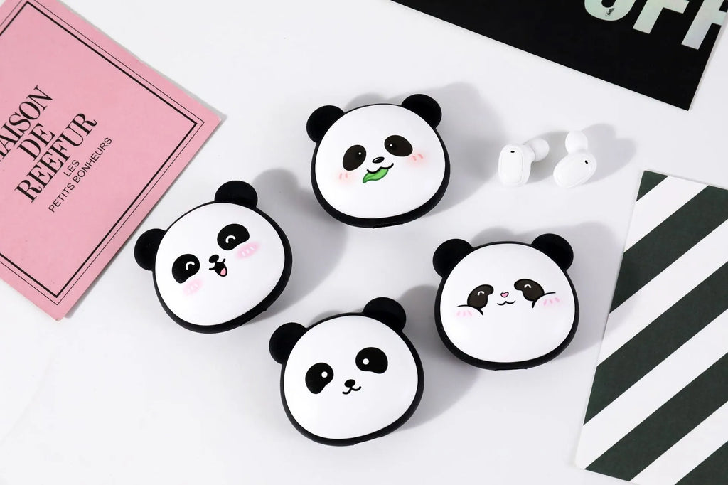 TWS true wireless sports earbud with cartoon style, PC ABS build, and 8+ hour battery life