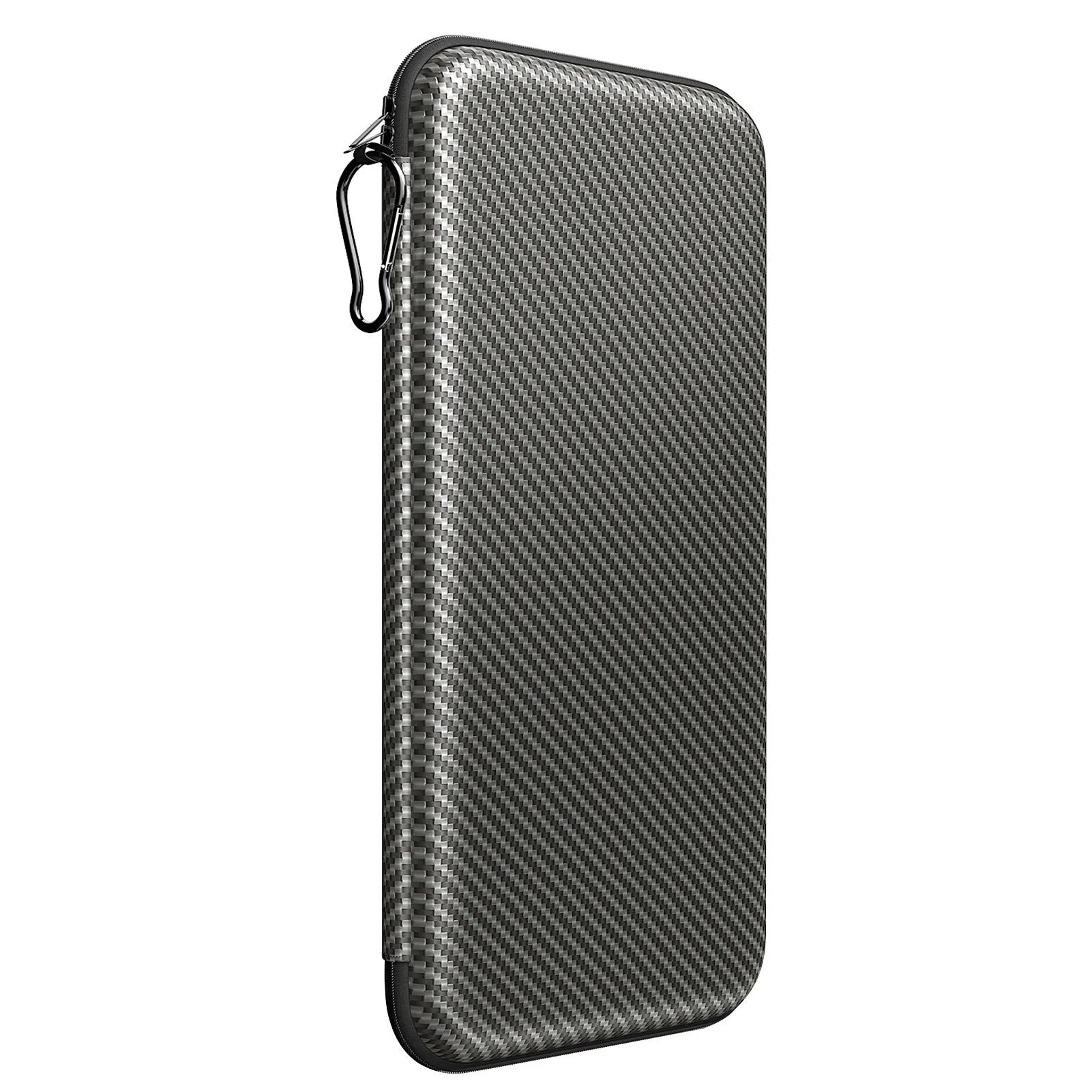 Silver grey golf double glove storage bag with two integrated marking brackets for organised accessory storage