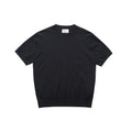 Fanio solid colour velvet short-sleeved t-shirt in black, grey, or off white.