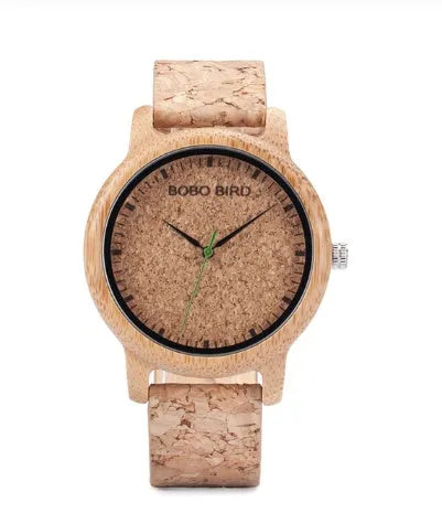 BOBO BIRD bamboo watch M11 M12 with natural wooden case and Hardlex glass face
