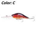 Little fat man Mino fishing lure showing floating rock design and deep diving tongue board