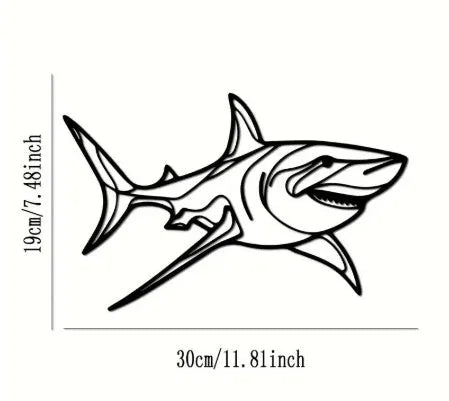 Black iron silhouette animal decoration – metal craft for garden or home (eagle shape shown)
