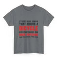 Grey women's cotton short sleeve t-shirt with printed pattern, shown in pullover style