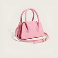 Dopamine bag simple Western style PU crossbody messenger in pink, white and black for daily matching