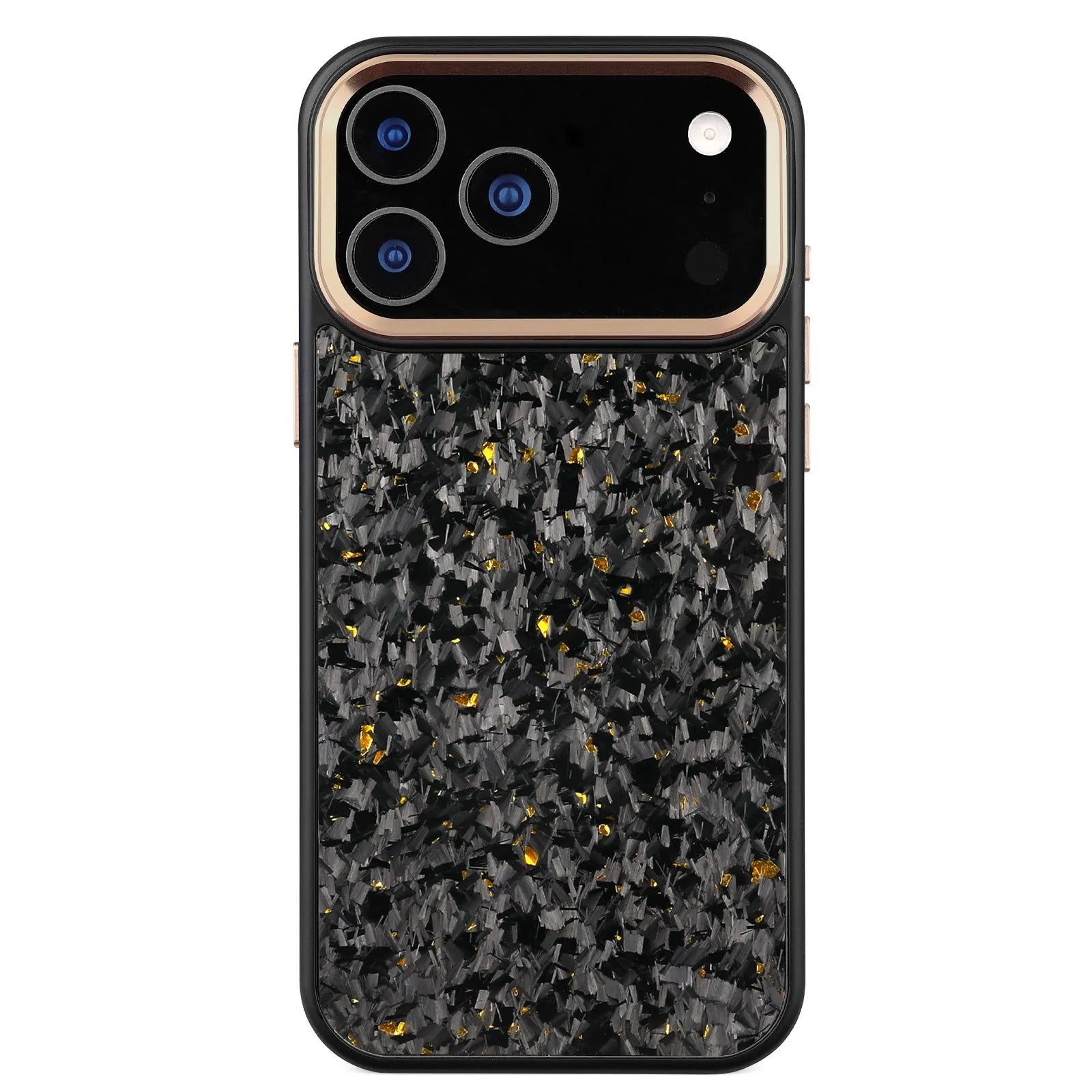 Small grain phone case for iPhone 17 in blue, showing textured back and camera cutout