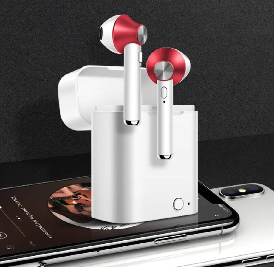 Wireless sports Bluetooth headset with earbuds in multiple colour options
