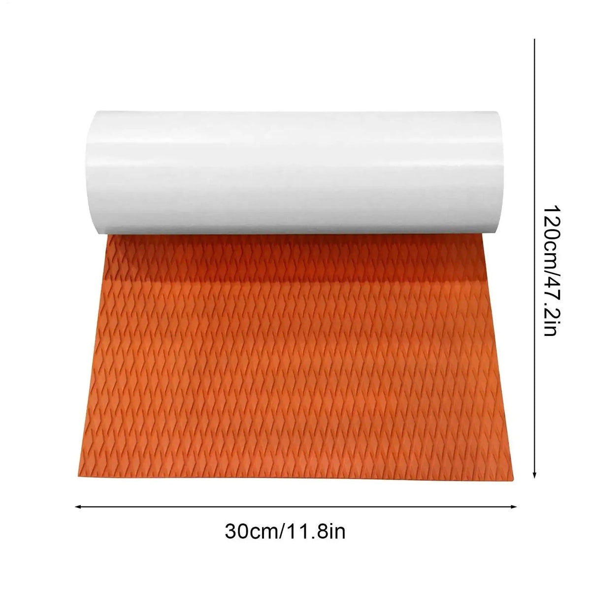 Simple outdoor surfboard non-slip mat in EVA material, 1200x300x5mm, black colour on beach sand