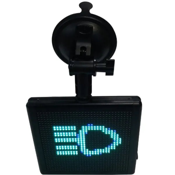 Car LED expression light square emoticon screen full colour 128x128mm black ABS shell