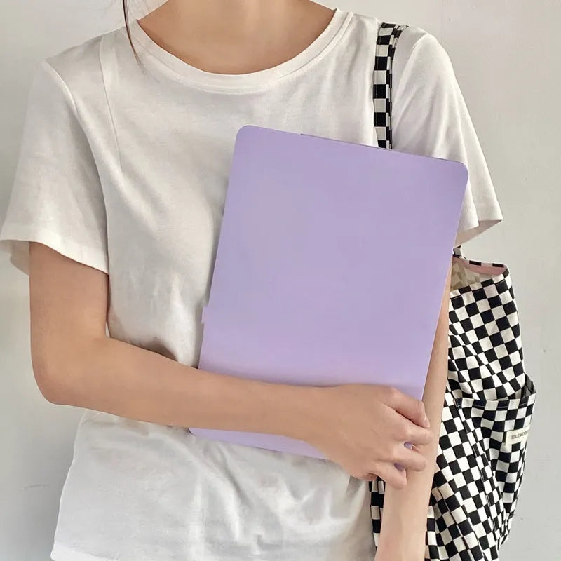Taro mud bobo coloured hard plastic laptop shell for MacBook, simple style, clip-on design