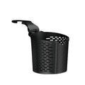Black TPR multifunctional car cup holder rack attached to chair back with cup