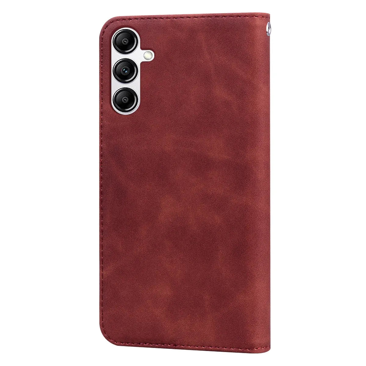 Business mobile phone leather case with suction frosted card flip, TPU PU, card insertion, in black red blue green brown