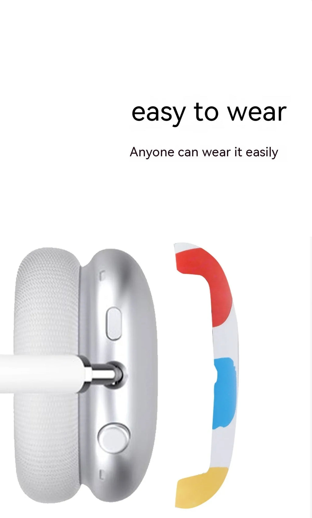 Wave point pattern AirPods Max headphone case protector for Apple headphones