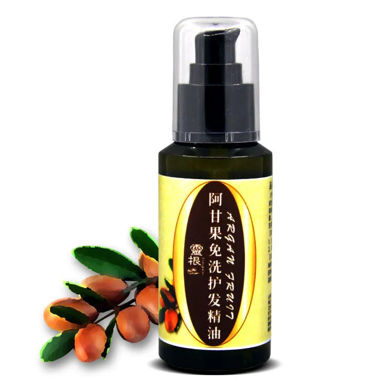 Leave-in hair oil bottle for frizz control and colour protection, 1 piece