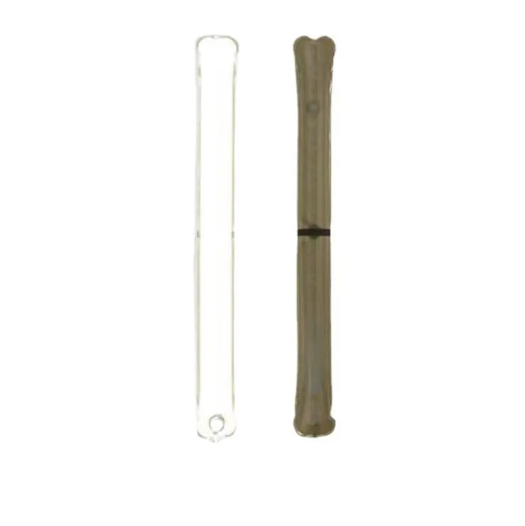 Portable inflatable folding USB LED lamp in army green, 65cm size, on a camping table.
