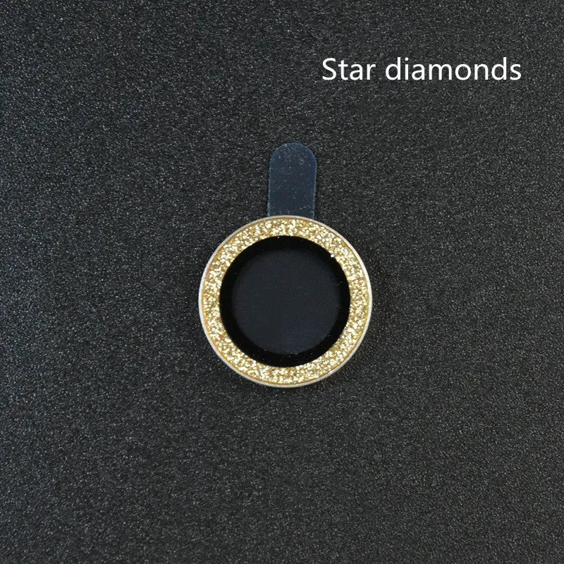 Diamond lens protective film with aluminium ring for iPhone 12 Pro Max in gold colour
