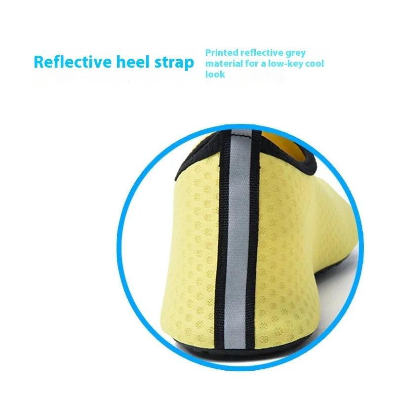 Non-slip beach shoes with mesh upper and TPR sole in multiple colour options